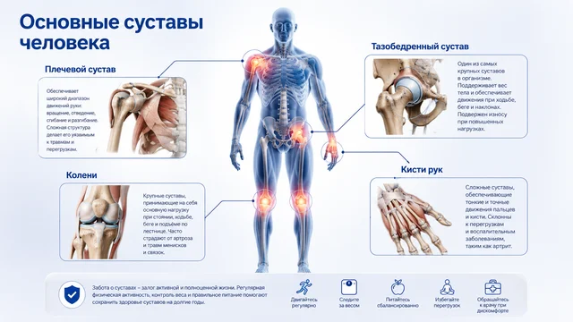 Боль в суставах: причины, симптомы, виды