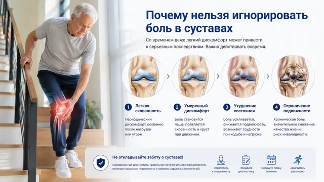 Боль в суставах: причины, симптомы, виды