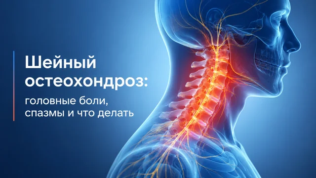 Шейный остеохондроз: симптомы, причины и лечение боли