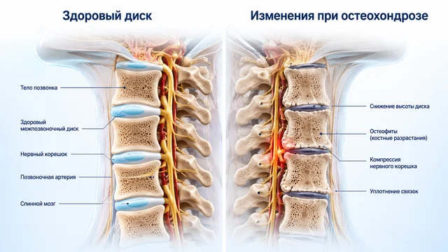 Шейный остеохондроз: симптомы, причины и лечение боли