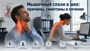 Мышечный спазм в шее: причины и симптомы