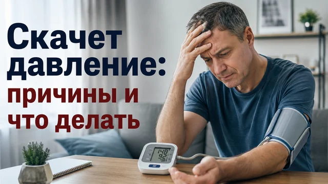 Скачет давление: причины и что делать