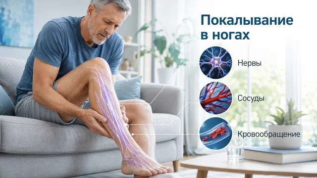 Покалывание в ногах: причины, симптомы